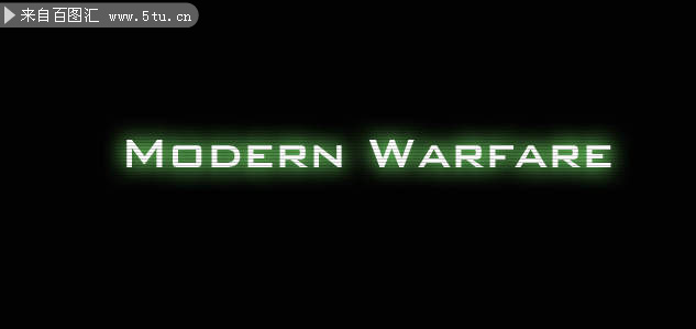 使命召唤风格荧光字体ps样式 - 字体|笔刷|滤镜