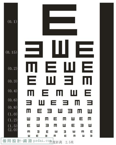 cdr格式的视力表