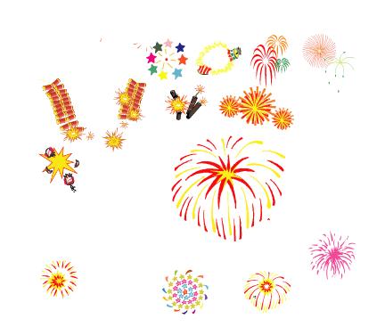 新年烟花鞭炮矢量图.rar---xnsc