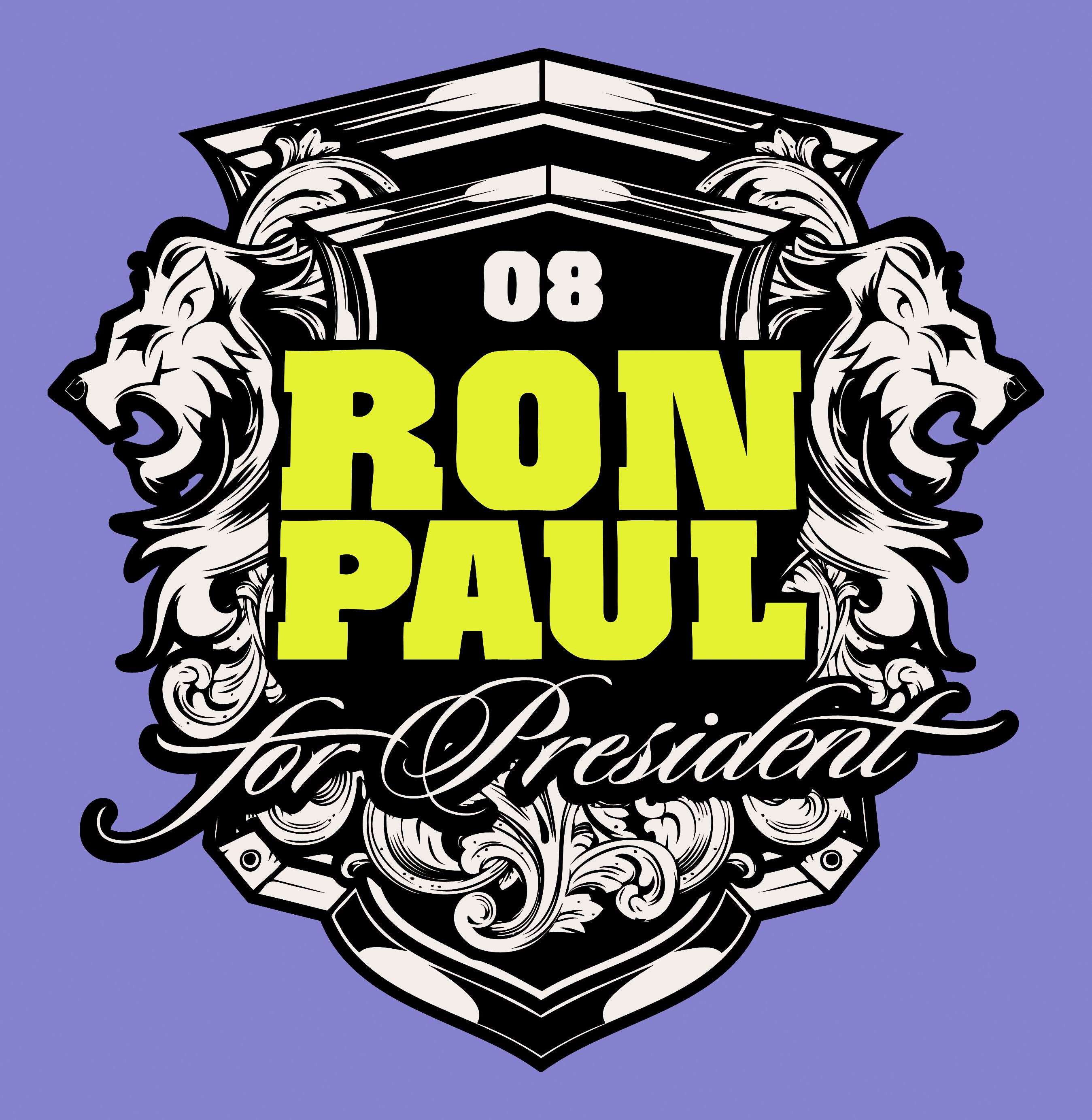 欧式狮子图案元素矢量素材