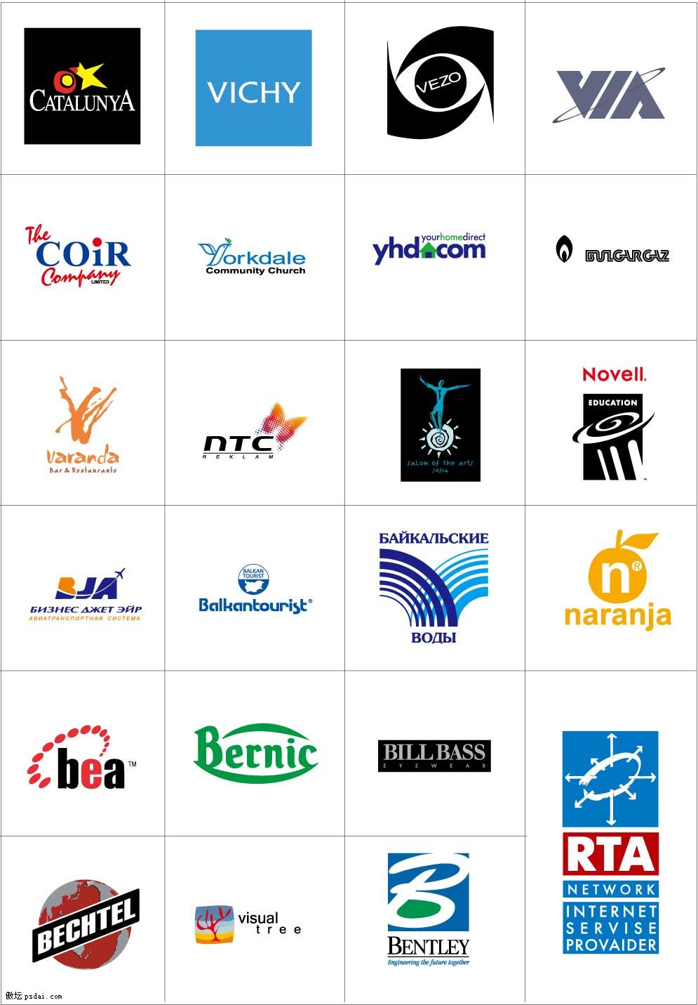 国外知名品牌标志logo一批-矢量素材区 共享素材汇总-百图汇设计