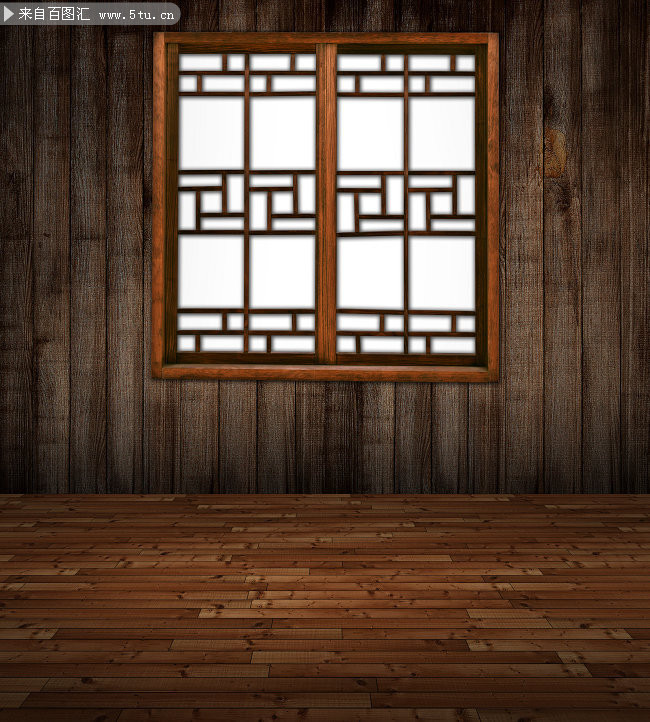 03 透明木窗户背景素材打包下载