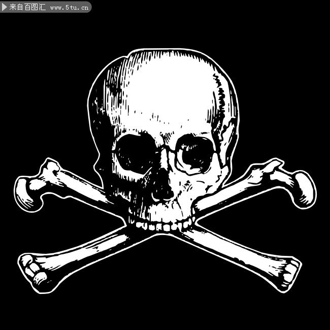 骷髅头矢量素材