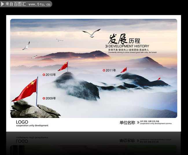 企业发展历程展板-原创设计素材交易-百图汇设计素材