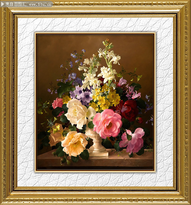 花卉油画餐厅装饰画