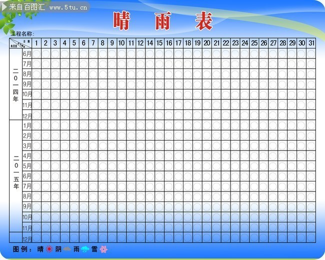 晴雨表模板