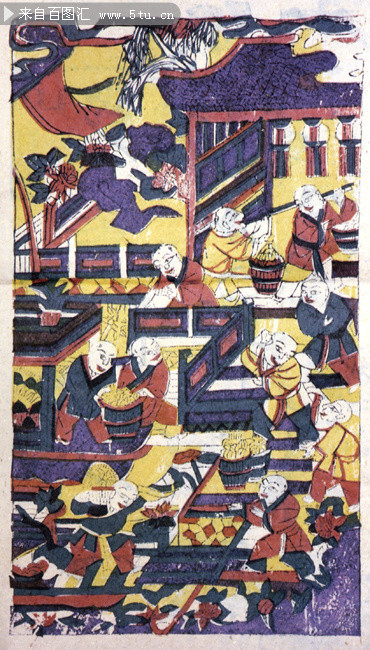 男十忙传统年画