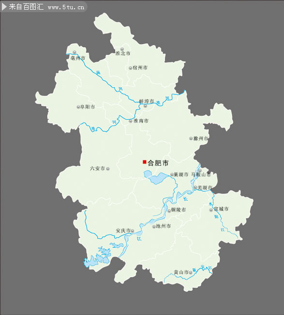 安徽省地图图片