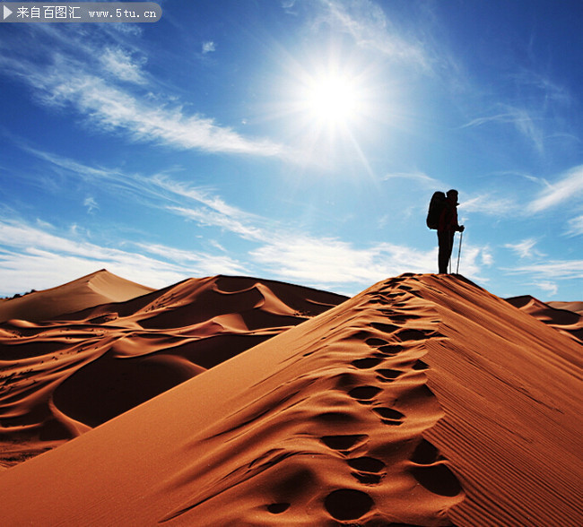 沙漠中的人