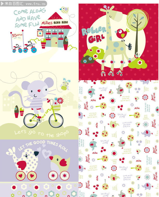 可爱儿童卡通图案1