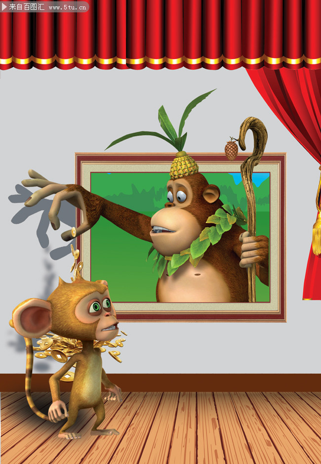 3d立体画psd素材