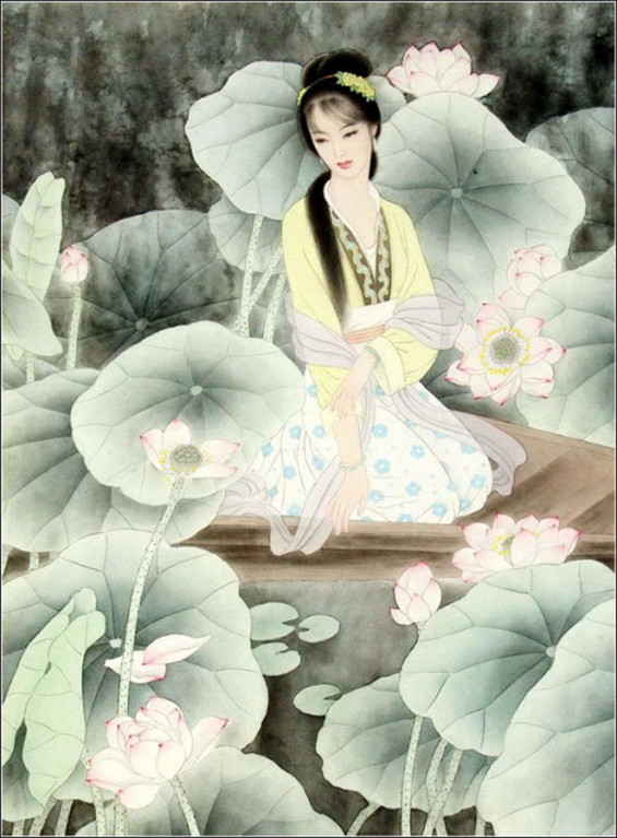 24张工笔古典美女图片打包-精美小图-百图汇设计素材