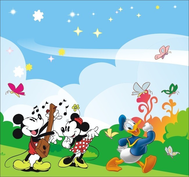 卡通米奇矢量图片