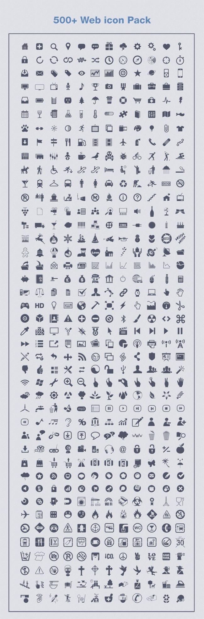 500个优质图标icon