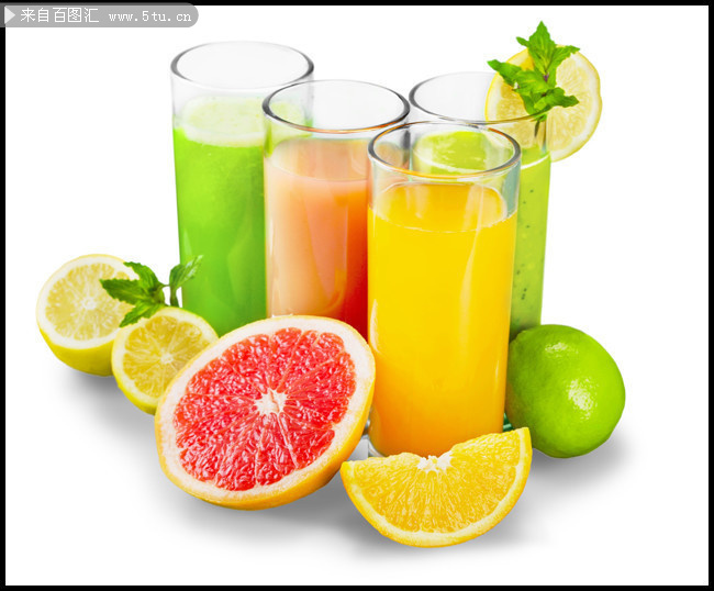 水果与果汁图片-高清图片-百图汇设计素材