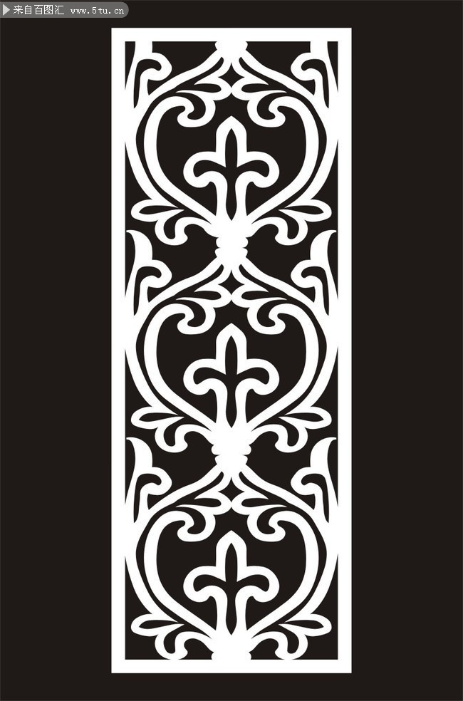 中式雕刻花纹矢量图片素材