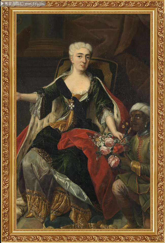 欧洲古典人物写实油画图片素材