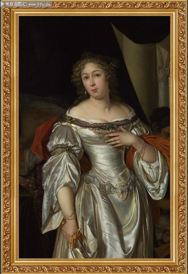 西方贵族人物油画图片素材