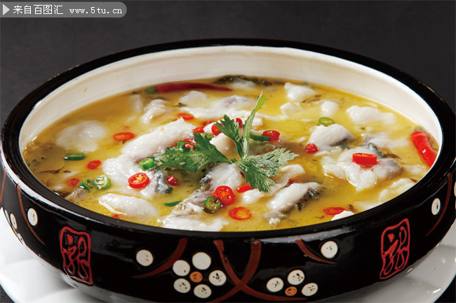 酸菜鱼菜品摄影图片素材