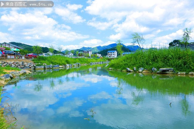 唯美村庄风景高清图片