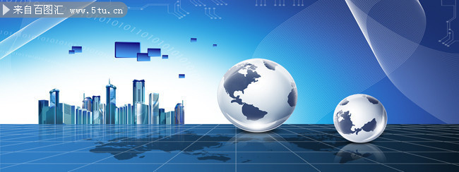 地球科技横幅背景图片素材