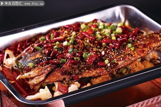 美味烤鱼菜品图片素材
