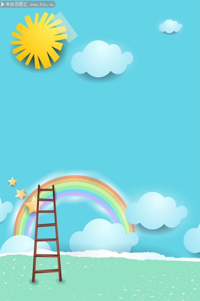 儿童卡通背景设计素材-矢量素材-百图汇设计素材