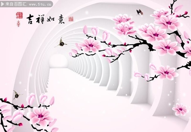 吉祥如意装饰背景墙