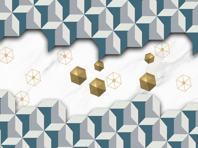 现代简约几何形状背景墙-psd素材-百图汇设计素材