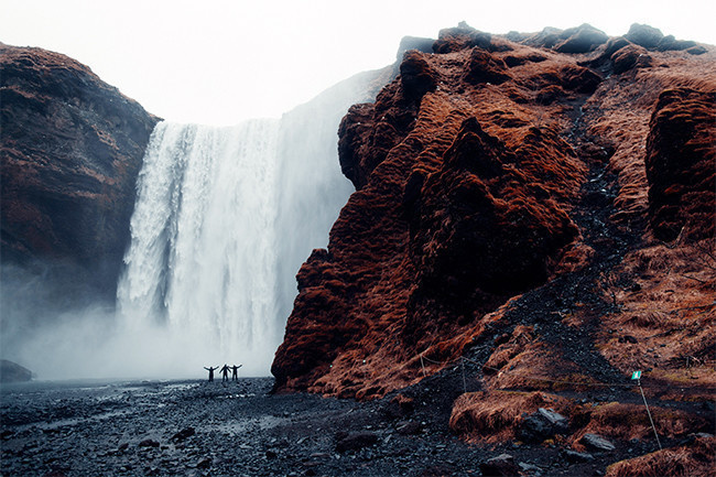 壮观的瀑布风景高清图片