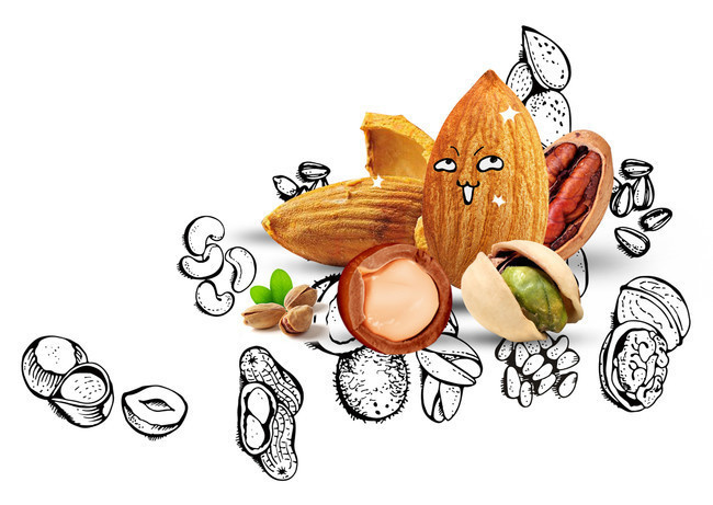 坚果零食高清图-psd素材-百图汇设计素材