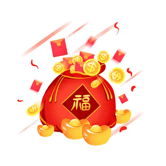 金币钱袋子元素