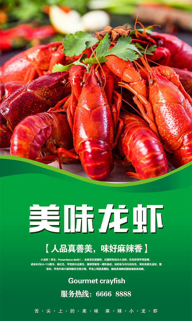 麻辣小龙虾易拉宝