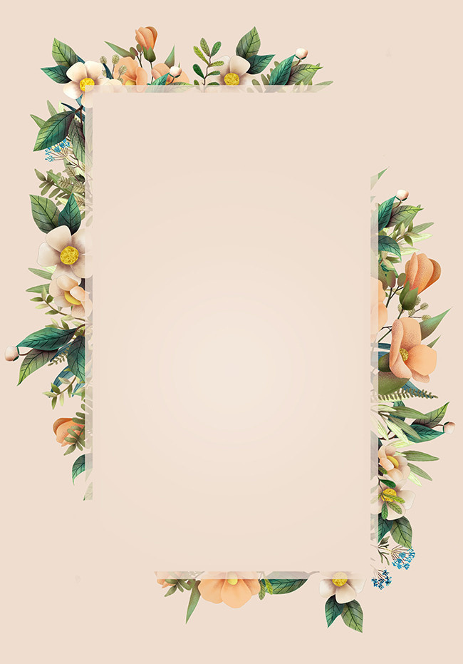 文艺清新简约海报背景-psd素材-百图汇设计素材