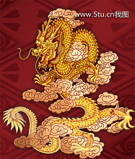 精美传统中国龙psd[900*800]