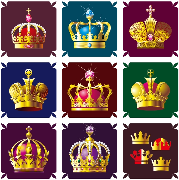 皇冠矢量图-矢量素材区 - 共享素材汇总-百图汇设计素材