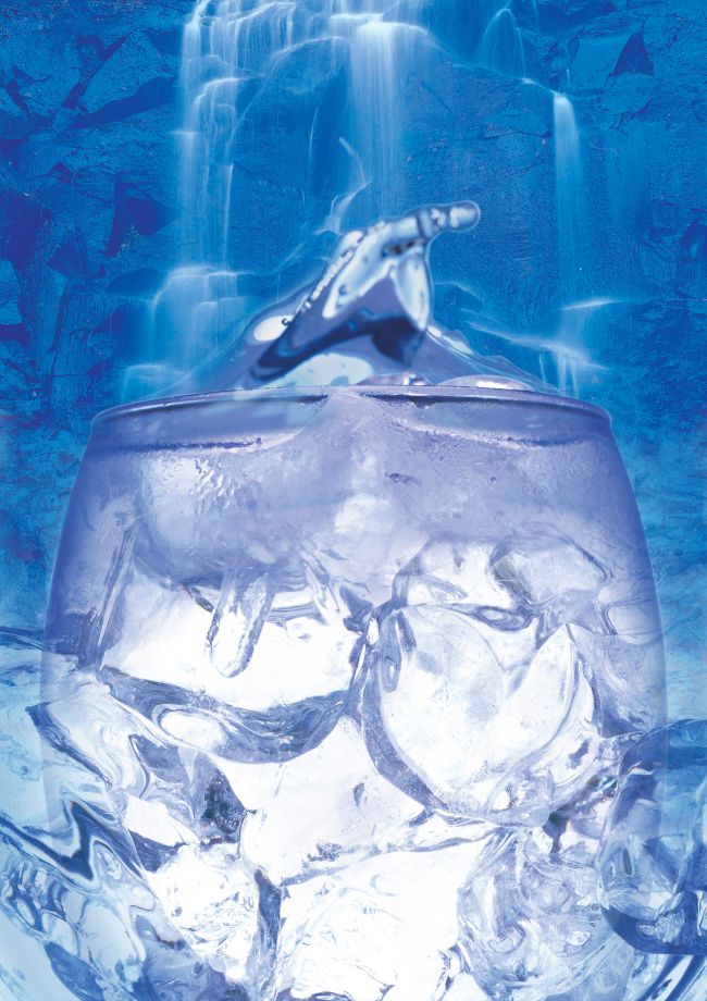 凉爽冰水图片