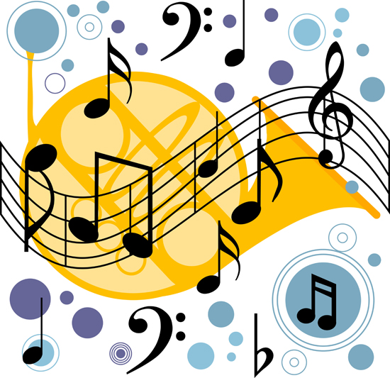 42款潮流音符旋律曲谱矢量合辑-矢量素材-百图汇设计素材