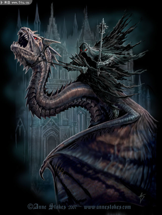 15个西方龙插画