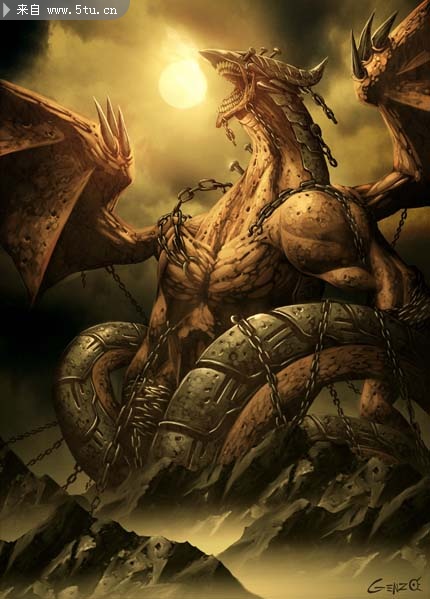 15个西方龙插画