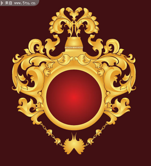 欧式皇室花纹图形