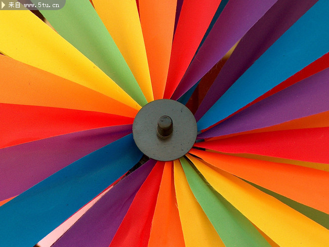 五彩缤纷的风车-高清图片-百图汇设计素材