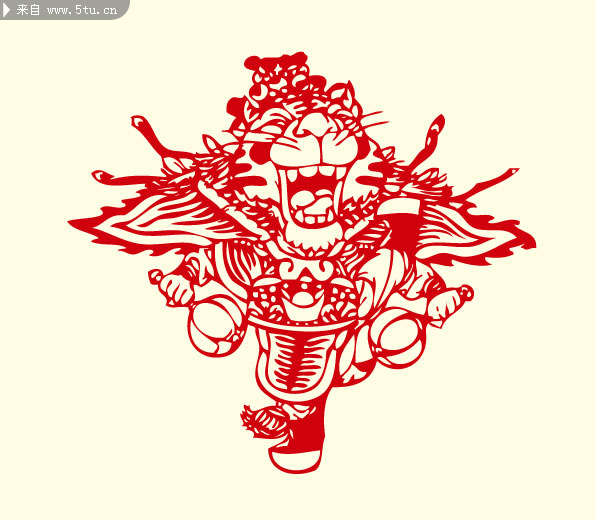 京剧十二生肖矢量