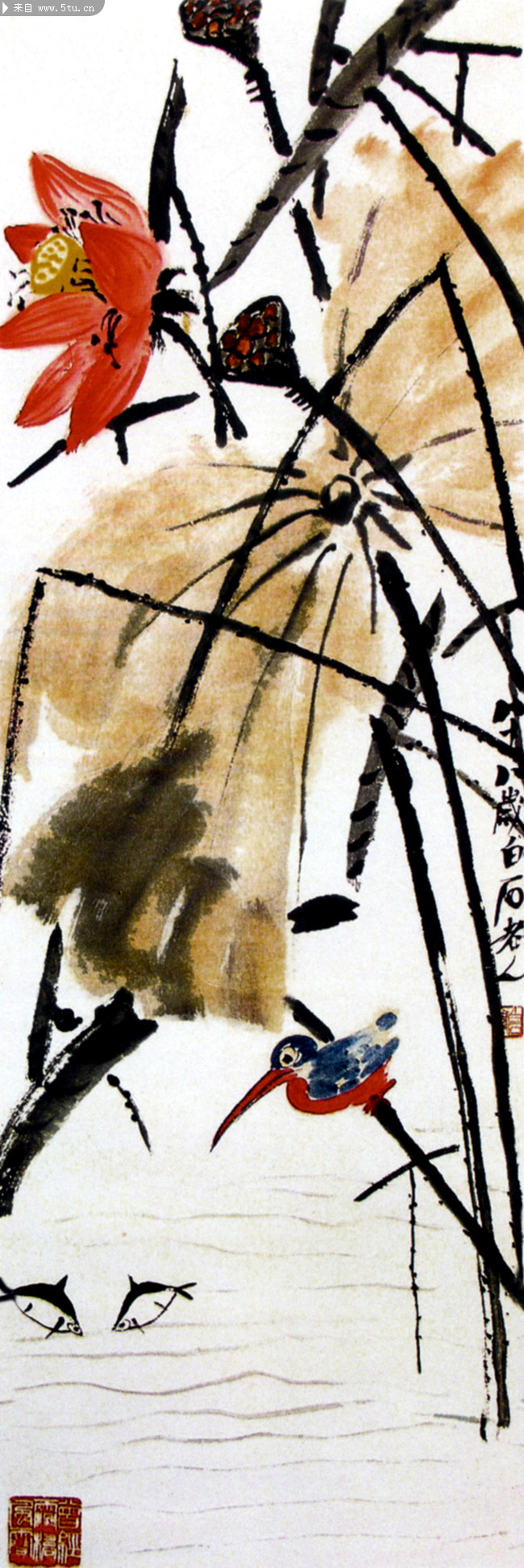 美术大师齐白石国画系列二