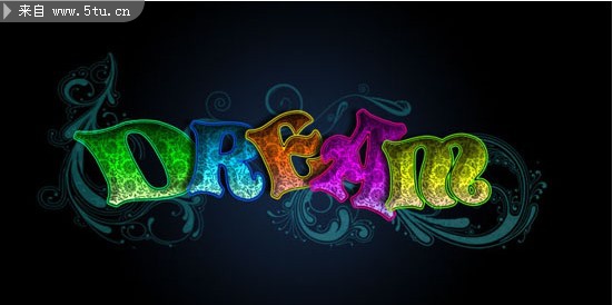 经典文字特效-photoshop教程-百图汇设计素材