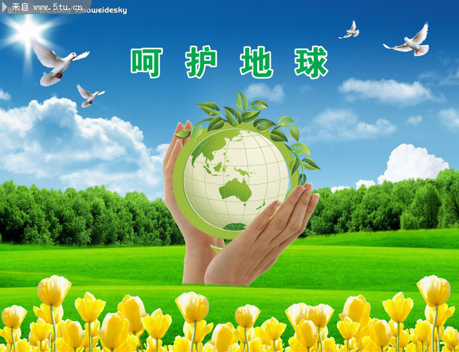 呵护地球环保海报两张