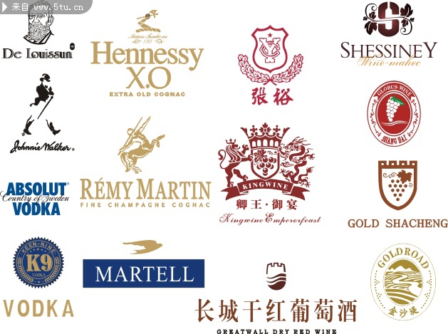 名酒标志矢量图大全