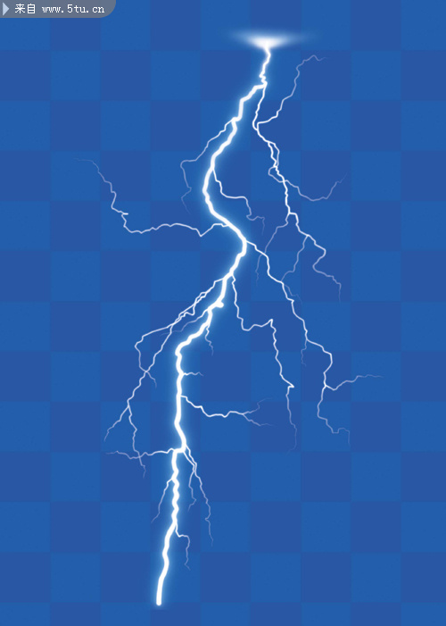 高清闪电效果psd