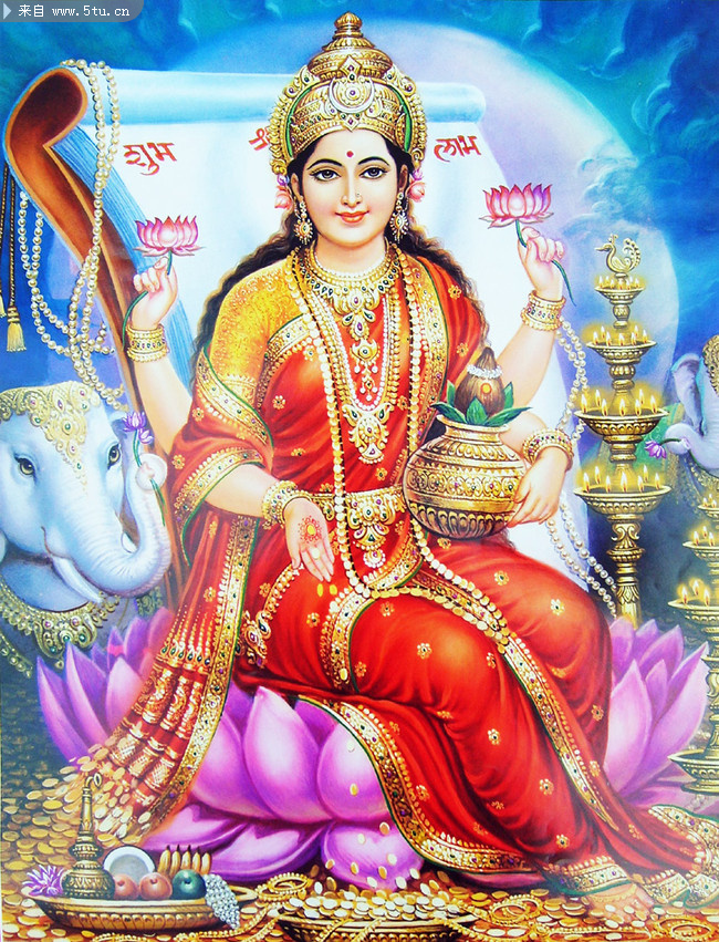 大幅高清消除贫穷大吉祥天女菩萨1852x2424