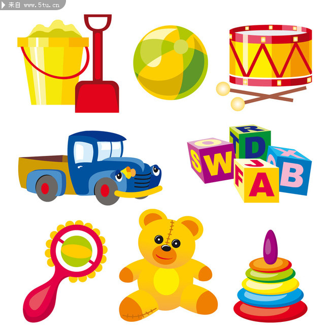 卡通玩具矢量素材